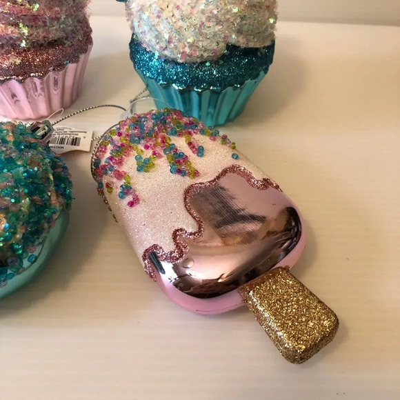 Candyland Dessert Christmas Tree Ornaments Donuts Ice Cream Cupcakes - Picture 2 of 5